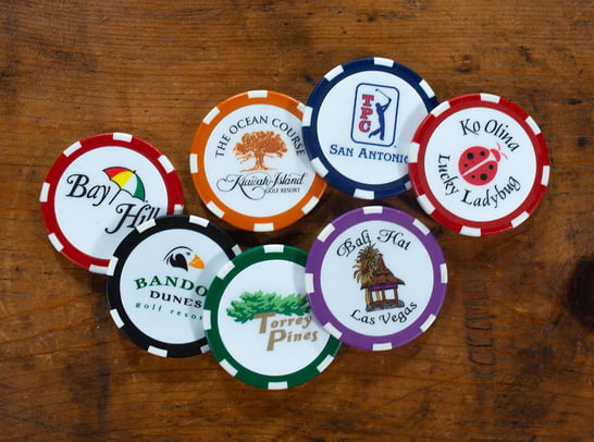 Golf Poker Chip Ball Markers | Poker Chip Universe