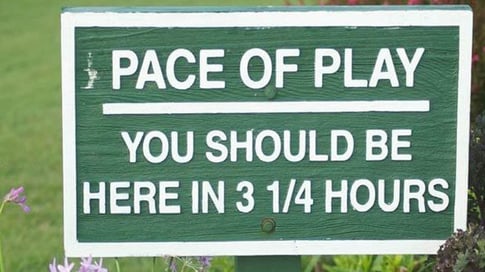 Image result for pace of play sign