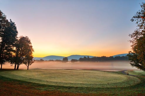 Misty Dawn Golf Course - HDR - Free Stock Photo by Nicolas Raymond on Stockvault.net