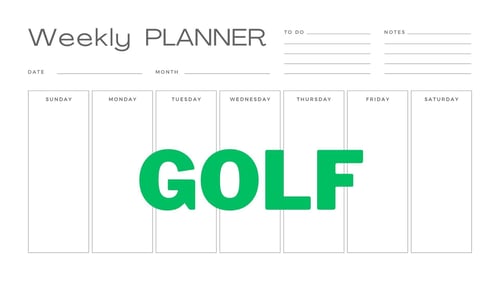 White Grey Simple Minimalist Weekly Planner Calendar